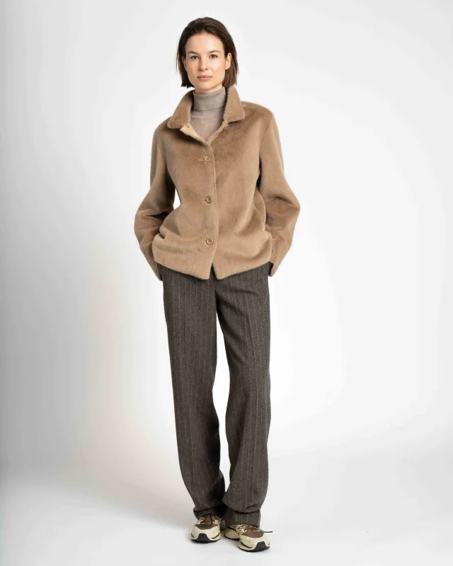 WEGA Green Goose Fakefur Wendeblazer SAPHIRELLE